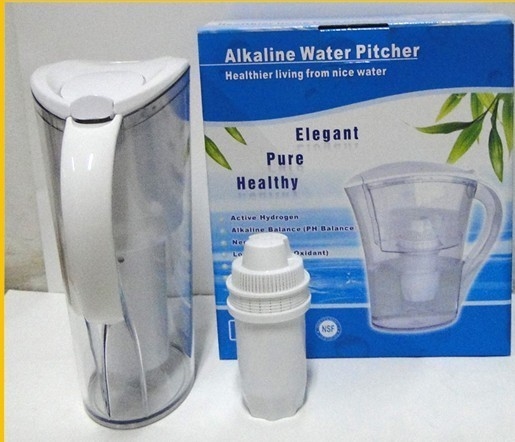 OEM Double filter Alkaline Water Pitcher , Portable ionizer water bottle